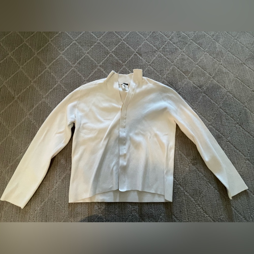 Gianfranco Ferre white cardigan sweater